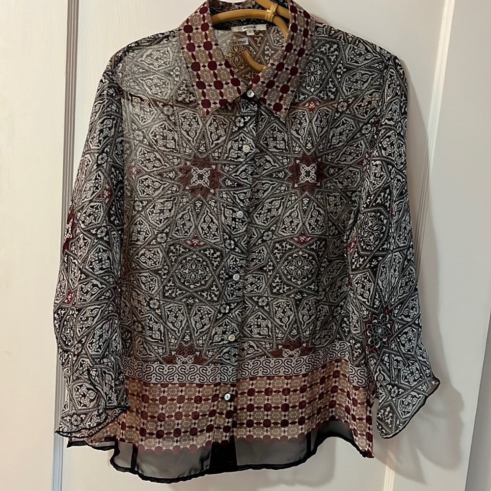 Nicola Black Geometric Print